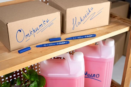 ЗУБР МП-50 синий, 0.5 мм перманентный маркер (06321-7) купить в Когалыме