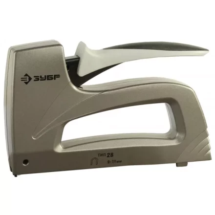 Степлер ЗУБР кабельный цельнометаллический корпус, тип 28, 9-11мм, диаметр кабеля 4,5мм 31579 купить в Когалыме