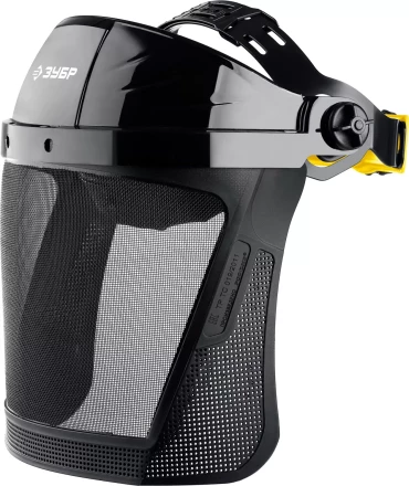 ЗУБР СЕКТОР-С, экран из мелкоячеистой сетки 190 х 339 мм, с храповиком, защитный лицевой щиток, Профессионал (110851) купить в Когалыме