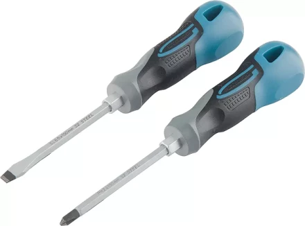 Набор отвёрток комбинированный 2 шт,S2 трехкомпонентная рукоятка GROSS 12168 купить в Когалыме