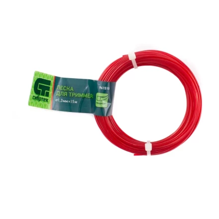 Леска для триммера квадратная, 1.3 мм х 15 м, Россия Сибртех 961515 купить в Когалыме