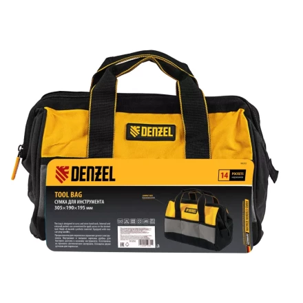 Сумка для инструмента, 305х190х195 мм, 14 карманов// Denzel 90292 купить в Когалыме