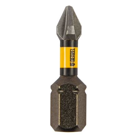 Бита IMPACT, PH1x25 мм, лазерная обработка шлица, сталь S2, 10 шт., Е 6,3 Denzel 11684 купить в Когалыме