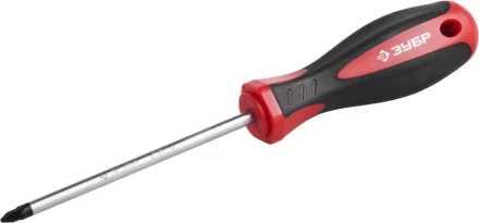 Отвертка ЗУБР "МАСТЕР", Cr-v, эргономичная двухкомпонентная рукоятка, PZ1x100мм 25063-1-100_z02 купить в Когалыме