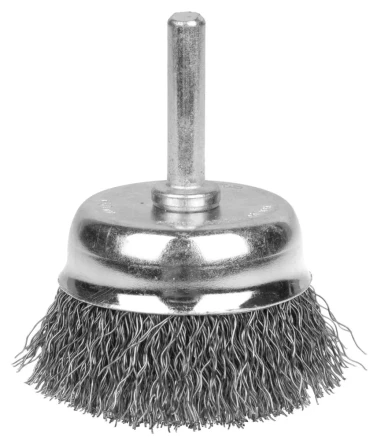 ЗУБР "ЭКСПЕРТ". Щетка чашечная для дрели, витая стальная проволока 0,3мм, 63мм 35253-063_z01 купить в Когалыме