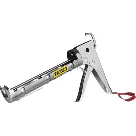 STAYER "PROFESSIONAL". Пистолет для герметика, полукорпусной, хромированный, зубчатый шток, 310мл 0662 купить в Когалыме