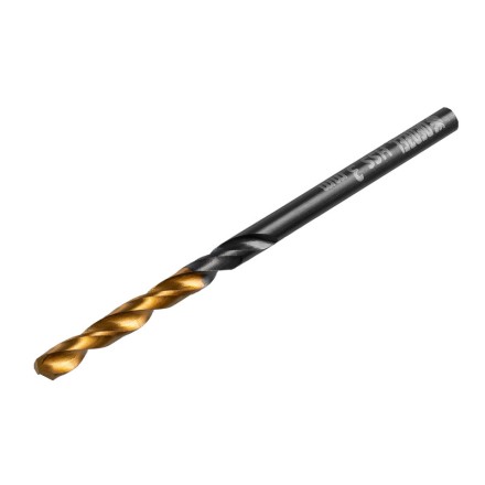 Сверло по металлу, 3 мм, HSS-Tin, Golden Tip, 10 шт. Denzel 717205 купить в Когалыме