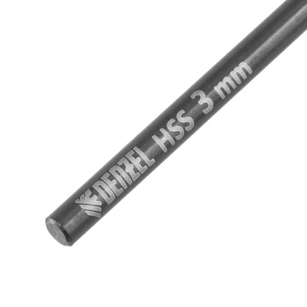 Сверло по металлу, 3 мм, HSS-Tin, Golden Tip, 10 шт. Denzel 717205 купить в Когалыме