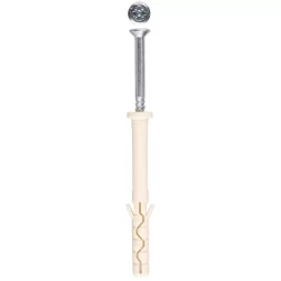 Дюбель-гвоздь ЗУБР нейлоновый, цилиндрический бортик, 8 x 80 мм, 50 шт 4-301395-08-080