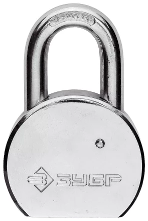 Замок навесной ЗУБР "серия 271" с закаленной дужкой, стальной корпус, 65мм 4-37271-65 купить в Когалыме