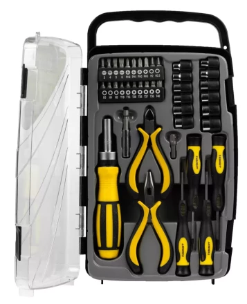 Набор STAYER "MASTER": Отвертка реверсивная с эргономичной ручкой, с насадками, в пластмассовом боксе, 41 предмет 25311-H41 купить в Когалыме