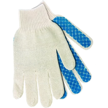 Перчатки х/б, ПВХ шахматный облив  Россия 67713 купить в Когалыме