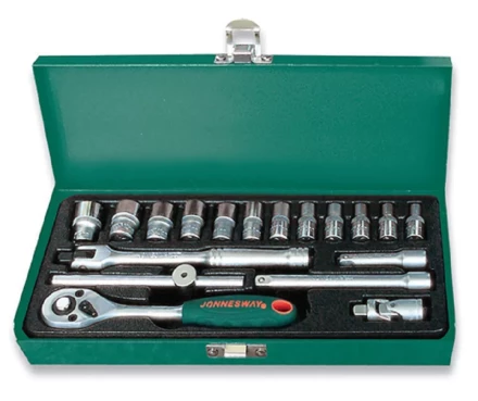 Набор головок торцевых 1/4"DR 4-13мм 18предметов Jonnesway S04Н2118S 47434 купить в Когалыме