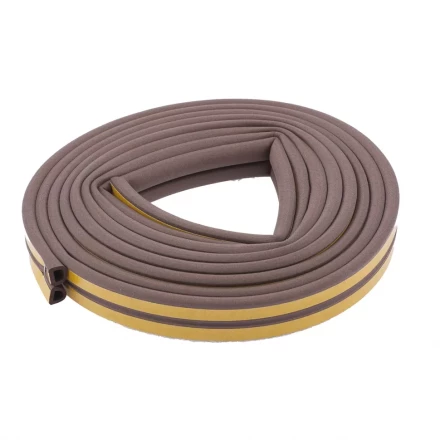 Уплотнитель 24 м профиль "D" коричневый СИБРТЕХ 93938 купить в Когалыме