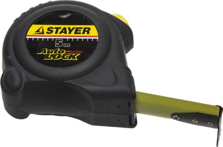 Рулетка STAYER &quot;MASTER&quot; &quot;AUTOLOCK&quot;, корпус с резиновым напылением, автостоп, 5мх25мм 2-34126-05-25_z01 купить в Когалыме