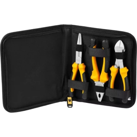 Набор JCB: Губцевый инструмент, хромированное покрытие, двухкомпонентные рукоятки, CrV cталь, 3 предм, чехол JPL016 купить в Когалыме