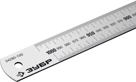 ЗУБР Про-100, длина 1.0 м, усиленная нержавеющая линейка, Профессионал (34280-100) купить в Когалыме