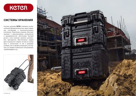 Набор ящиков на колесах &quot;SMART ROLLING&quot;, 22&quot; KETER 38390-22 купить в Когалыме