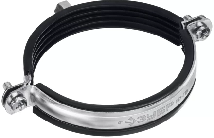 ЗУБР 4, М8/М10, цинк, 10 шт, трубный хомут с гайкой (37880-107-116) купить в Когалыме