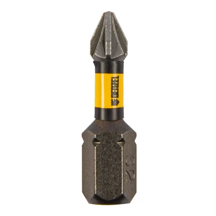 Бита IMPACT, PZ1x25 мм, лазерная обработка шлица, сталь S2, 10 шт., Е 6,3 Denzel 11686 купить в Когалыме