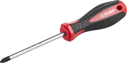 Отвертка ЗУБР "МАСТЕР", Cr-v, эргономичная двухкомпонентная рукоятка, PZ2x100мм 25063-2-100_z02 купить в Когалыме