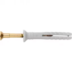 Дюбель-гвоздь полипропиленовый с потайным бортиком 8х120мм,100шт СИБРТЕХ 42138