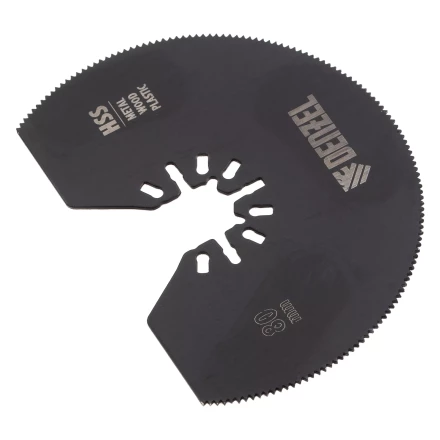 Насадка для МФИ отрезная полукруг Denzel 782301, HSS, по металлу и дереву, 80 мм х 1,2 мм, мелкий зуб купить в Когалыме