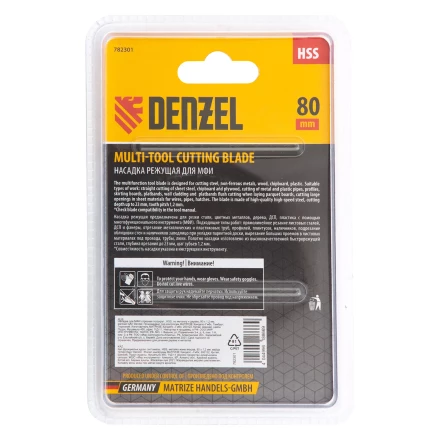 Насадка для МФИ отрезная полукруг Denzel 782301, HSS, по металлу и дереву, 80 мм х 1,2 мм, мелкий зуб купить в Когалыме