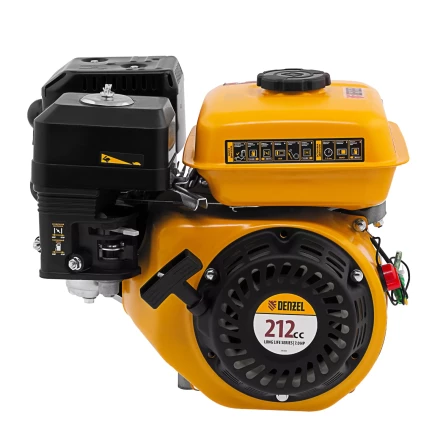 Двигатель бензиновый Denzel RX-17K, 7 л.с., 212 см3, горизонтальный вал шпонка 19 мм 95101 купить в Когалыме