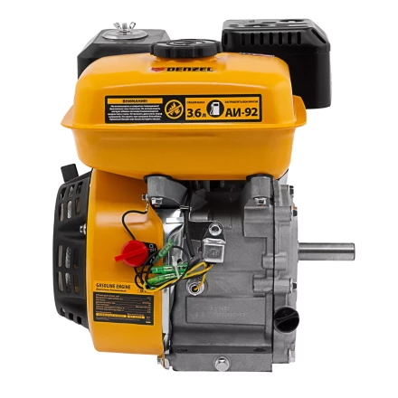 Двигатель бензиновый Denzel RX-17K, 7 л.с., 212 см3, горизонтальный вал шпонка 19 мм 95101 купить в Когалыме