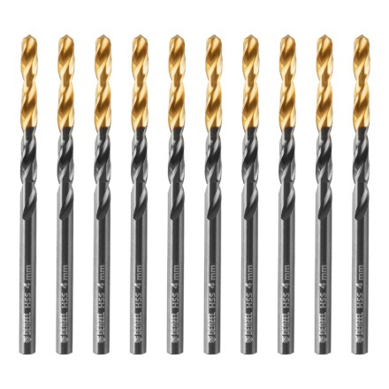 Сверло по металлу, 4 мм, HSS-Tin, Golden Tip, 10 шт. Denzel 717209 купить в Когалыме