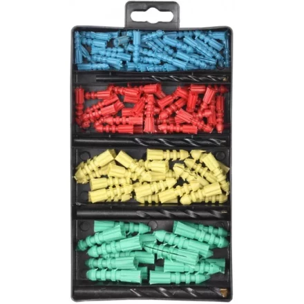 Набор ТЕВТОН Свёрла "ХОББИ" по бетону с дюбелями, 5, 6, 8, 10мм 2913-H4-120 купить в Когалыме