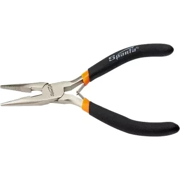 Длинногубцы Mini, 130 мм, никелированные, прямые, авторазжим  SPARTA 17820 купить в Когалыме