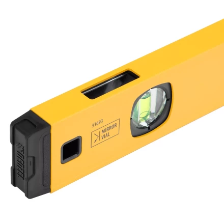 Уровень алюминиевый Denzel, магнит, фрезерованный, 3 глазка (1 зеркал.), 0,5 мм/м, 1000 мм, 33693 купить в Когалыме