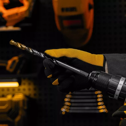 Сверло спиральное по металлу Denzel, 11 х 195 мм, Р6М5, Golden Tip, удлиненное 718264 купить в Когалыме