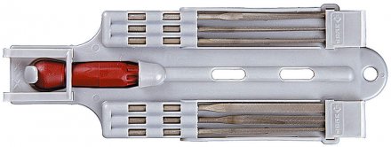 Набор ЗУБР: Надфили с пластиковой ручкой, с подвеской, 140мм, 6шт 4-16055-H6 купить в Когалыме