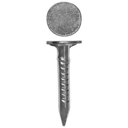 Гвозди оцинкованные с большой головкой, в п/э пакете, 3,0x50мм, 25шт 3060-30-50 купить в Когалыме