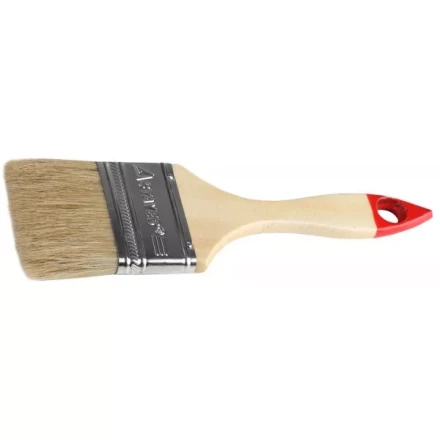 Кисть плоская STAYER "UNIVERSAL-STANDARD", светлая натуральная щетина, деревянная ручка, 63мм 0101-063 купить в Когалыме
