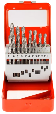 Наборы сверл по металлу Р6М5 точность В серия МАСТЕР купить в Когалыме