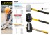 Киянка STAYER &quot;PROFI&quot; резиновая БЕЛАЯ, с фиберглассовой ручкой, 230г 20533-230 купить в Когалыме