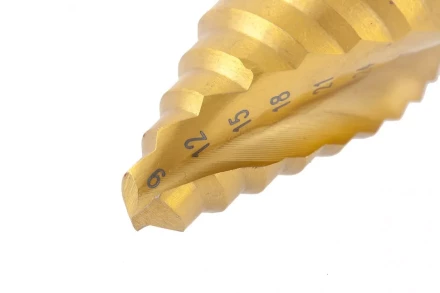 Сверло ступенчатое 9-12-15-18-21-24-27-30-33-36 мм HSS спиральный Профиль шестигранный хвостовик Matrix 72358 купить в Когалыме