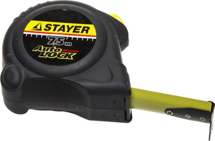 Рулетка STAYER &quot;MASTER&quot; &quot;AUTOLOCK&quot;, корпус с резиновым напылением, автостоп, 7,5мх25мм 2-34126-07-25_z01 купить в Когалыме