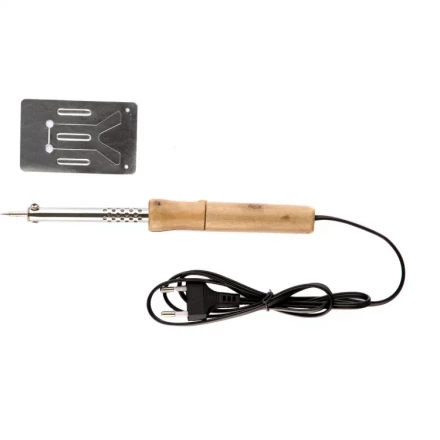 Паяльник с ручкой из дерева 40 Вт 220 В Sparta 913102 купить в Когалыме