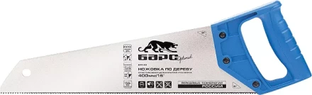 Ножовка по дереву,500 мм/20",7-8TPI,короткий зуб 2D,каленый зуб,пласт. цельнолит.рукоятка БАРС 24134 купить в Когалыме