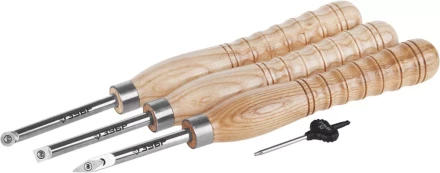 Набор ЗУБР "ЭКСПЕРТ": Токарные резцы по дереву,"Ромб","Квадрат","Круг",твердосплав наконеч из карбида W, 100*340мм, 3шт 18371-H3 купить в Когалыме