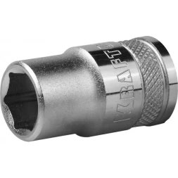 Торцовая головка KRAFTOOL "INDUSTRIE QUALITAT", Cr-V, FLANK, хромосатинированная, 1/2", 12 мм 27805-12_z01