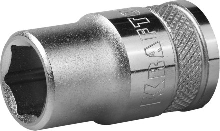 Торцовая головка KRAFTOOL &quot;INDUSTRIE QUALITAT&quot;, Cr-V, FLANK, хромосатинированная, 1/2&quot;, 12 мм 27805-12_z01 купить в Когалыме