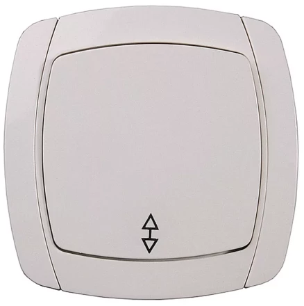 Выключатель СВЕТОЗАР "CITY LIGHT" проходной одноклавишный в сборе, бежевый, 10А/~250В SV-54237-B купить в Когалыме