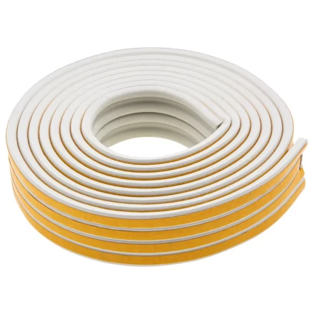 Уплотнитель резиновый, 12 м, профиль "P", белый Сибртех 88907 купить в Когалыме