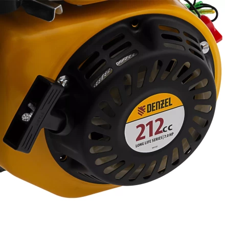 Двигатель бензиновый Denzel RX-17S, 7 л.с., 212 см3, горизонтальный вал шлиц 25 мм 95102 купить в Когалыме